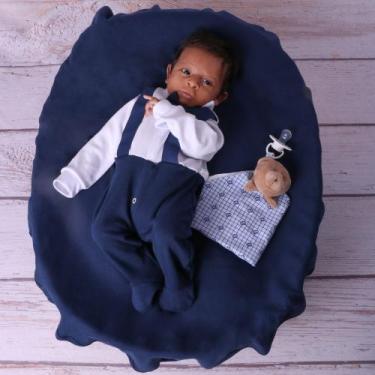 Imagem de Kit Saída de Maternidade Para Bebe Menino 04 peças Suspensório 100% Al
