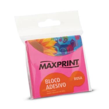 Imagem de Bloco De Recado Adesivo 76x76mm Rosa - Maxprint