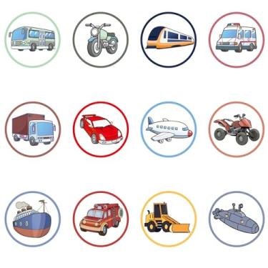 Imagem de 24 peças adesivos mágicos para assento de treinamento de penico - Reutilizável, mudança de cor, alvos de xixi para meninos e crianças (transporte)