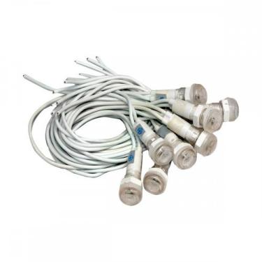 Imagem de Sinaleiro Jng Com Rabicho Plr108 127V Branco 52156 - Kit C/10, Branco,