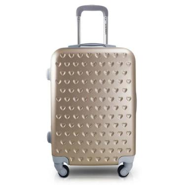 Imagem de Mala de Viagem Bordo Pequena de Mão Rígida ABS Rodinhas 360 - Jacki De