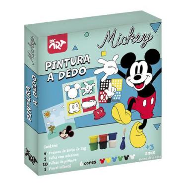 Imagem de Pintura a Dedo Mickey Mouse Infantil Com 18 Peças Dac