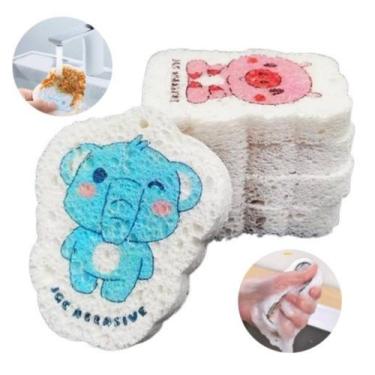 Imagem de Esponja Mágica Bucha Expansível Multiuso Limpeza Cozinha Banho - Attus