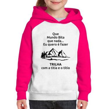 Imagem de Moletom Infantil Trilha com a titia e o titio Trekking - Foca na Moda,