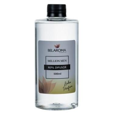 Imagem de Refil Difusor  de varetas 500ml Million Men - Belaroma Essências 