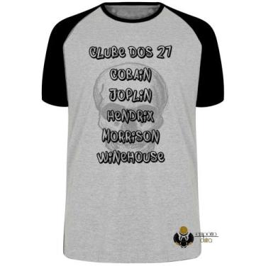 Imagem de Camiseta Clube dos 27  Blusa Plus Size extra grande adulto ou infantil