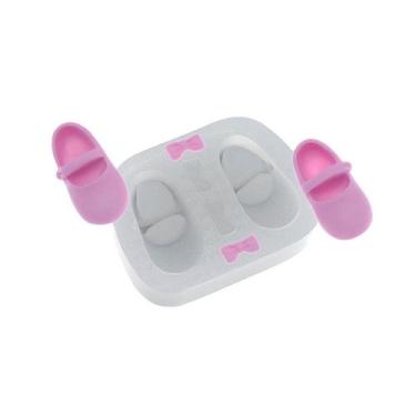 Imagem de Molde De Silicone 469 - Sapatinhos De Boneca - Bebê Flexarte