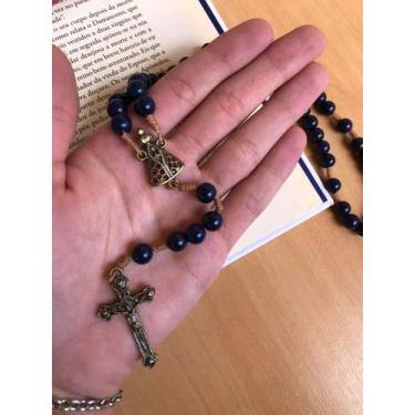 Imagem de Terço De Nossa Senhora Personalizado Azul - Sem marca