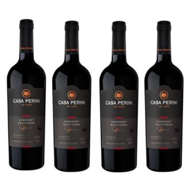 Imagem de Kit 4 Un Vinho Casa Perini Cabernet Sauvignon 750 ml