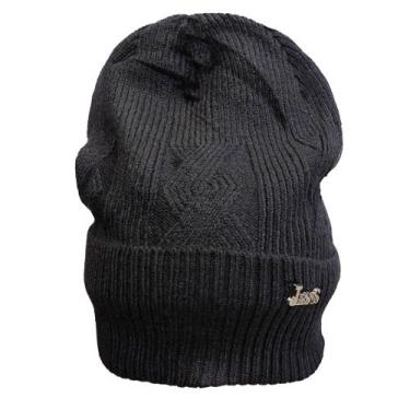 Imagem de Touca Lisa Gorro de Frio Inverno com Forrada Adulto Unissex Classica Q