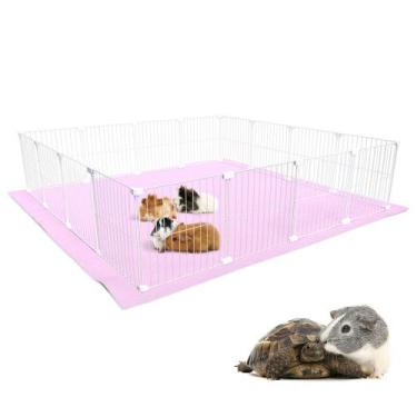 Imagem de Cercado Aramado Porquinho da Índia 120x120 Cm Malha Estreita 2,5x15cm 