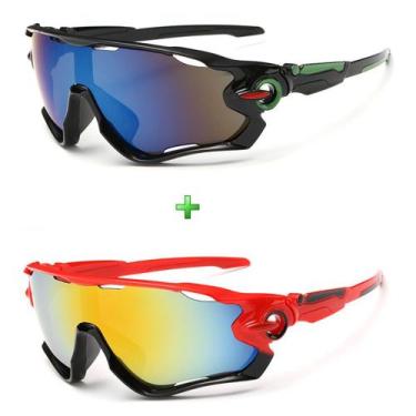 Imagem de Óculos Bike Ciclismo Proteção Uv Mtb Speed Kit 2 Unidades - ESPORTIVO