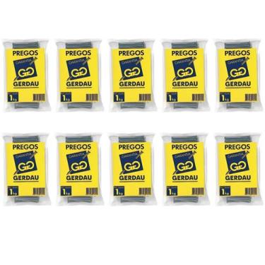 Imagem de Prego 18x27 Com Cabeça Aço Polido Resistente 10 Kg Não Oxida - Gerdau