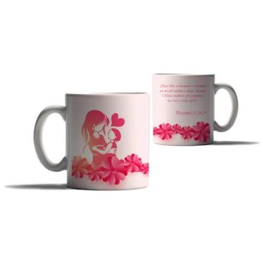 Imagem de Caneca Personalizada Dia das Mães Versiculos Biblicos Gospel - Enjoy S