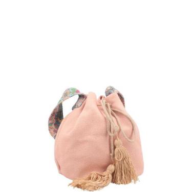 Imagem de Bucket Bag Ariane em Tecido Bauarte, Rose, M