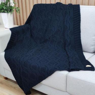 Imagem de Manta Trico Decorativa Sofa 120x150cm Usufruto Tricot cod001, DENIN