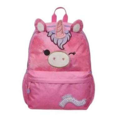 Imagem de Mochila Costas Squishmallows Unicórnio Menina Rosa Escolar Pacific-Feminino
