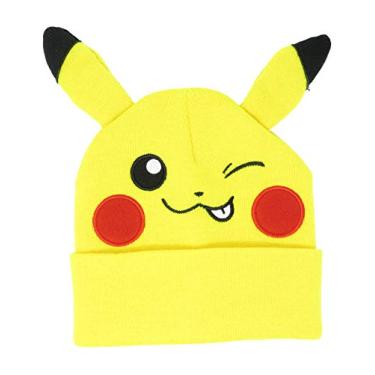 Imagem de Bioworld Pokemon Pikachu Winking Gorro bordado tamanho único licenciado novo