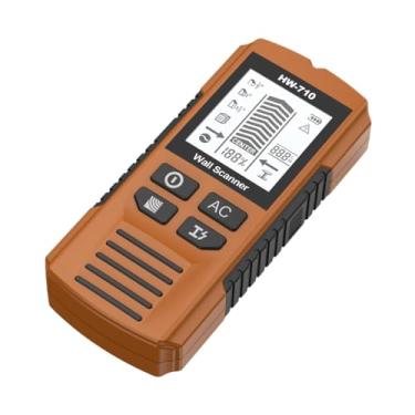 Imagem de Ioensy Scanner de parede localizador de pinos 5 em 1 com alarme de áudio multifuncional para instalação de tela LCD de TV, Amarelo