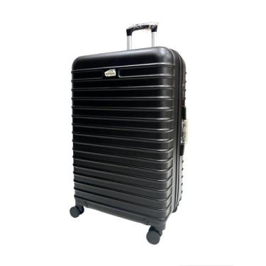 Imagem de Mala Grande 35Kg Expansível Ultra Leve Preta Fan Giratória