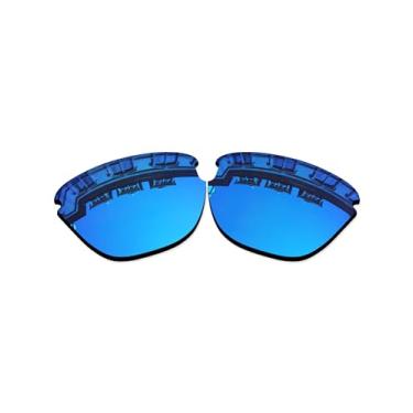 Imagem de Vonxyz Lentes de reposição para óculos de sol Oakley Frogskins Lite OO9374 - Ice MirrorCoat polarizado