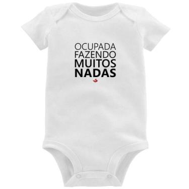 Imagem de Body Bebê Ocupada fazendo muitos nadas - Foca na Moda, Branco, P