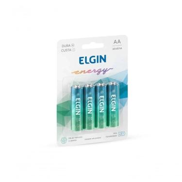 Imagem de Kit Pilha Alcalina Aa 4 Unidades Elgin