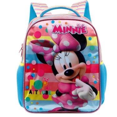 Imagem de Mochila Infantil Minnie Mouse Attitude Disney Escolar Reforçada Xeryus