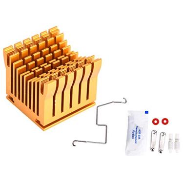 Imagem de MUNEFE Dissipador de calor, dissipadores de calor de resfriamento de alumínio, componentes eletrônicos de alta potência dissipando calor para ampla gama de equipamentos eletrônicos