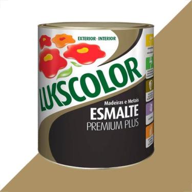 Imagem de Tinta esmalte lukscolor alto brilho 900ml camurca