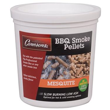 Imagem de Camerons Pellets de madeira Mesquite para fumar (1 litro) - Pellets de churrasco secos em forno - 100% natural, fácil combustão, infundir sabor fumê