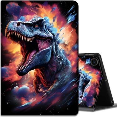 Imagem de Capa para Samsung Galaxy Tab A9 Plus 11 polegadas 2023, ângulos de visualização múltipla, com função hibernar/despertar automática para tablet Samsung Galaxy A9 + (SM-X210/X216/X218), Galaxy Dinosaur