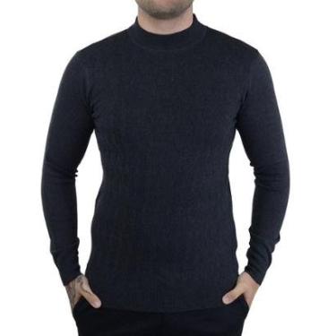 Imagem de Blusa Masculina Broken Rules Tricot Cinza Escuro - 590182-Masculino