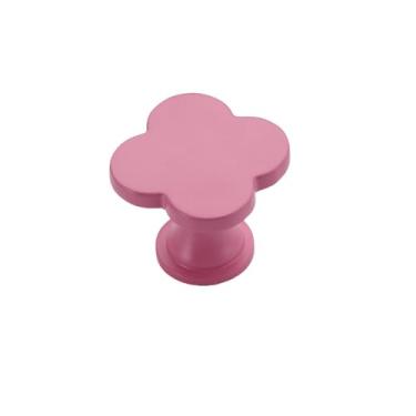 Imagem de Puxador de cerâmica flor dourada, moderno, simples, para armário, porta de armário, puxador clássico, antigo, ferragens, flor rosa