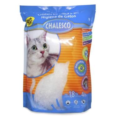 Imagem de Areia de Gato Cristais de Sílica Pacote 1,8kg Chalesco