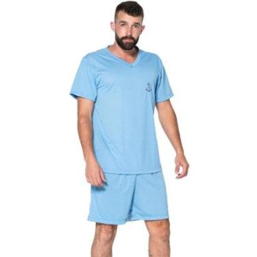 Imagem de Pijama Vekyo Gola V Liso Masculino-Masculino