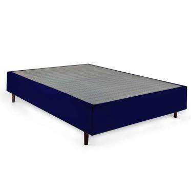 Imagem de Base para Cama Box King Guldi (39x193x203) Azul e Cinza