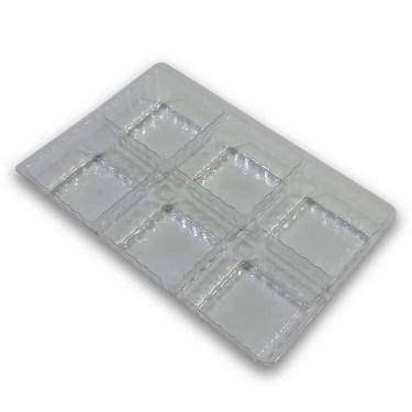 Imagem de 10 Caixas Para 6 Brigadeiro Com Berço, Transparente, Acetato