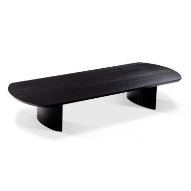 Imagem de Mesa de Centro Genebra Univ Retangular 160 cm Carvalho Preto