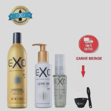 Imagem de Kit Nanotron 500ml, Shine N Bright e Leave-on Exoplastia