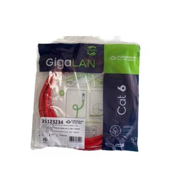 Imagem de Patch Cord Furukawa Gigalan Cat6 2,50 Mts Vermelho 35123234
