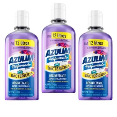 Imagem de Desinfetante Azulim Fragrância Lavanda Concentrado Kit 3