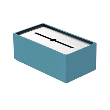 Imagem de Caixa dispensadora de lenços caixa de lenços grande de aço inoxidável leve luxo criativo caixa de papel de mesa caixa de guardanapo suporte de caixa de lenços (cor: D) (C)