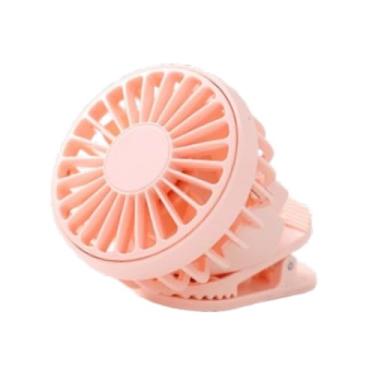 Imagem de Ｂｅｓｇａ Clip no ventilador fã pessoal 3 velocidades Velocidade de vento USB Hands Compact Free Portable para Golfing Mochila viajando ao ar livre, Rosa