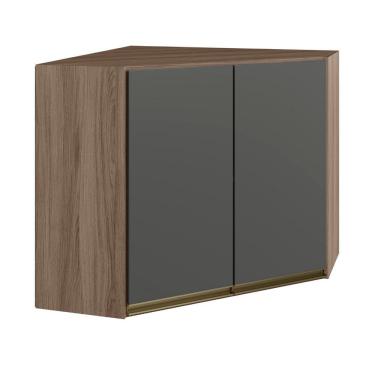 Imagem de Armário Aéreo Kali Premium Canto Oblíquo 74,8 cm 02 portas Nicioli