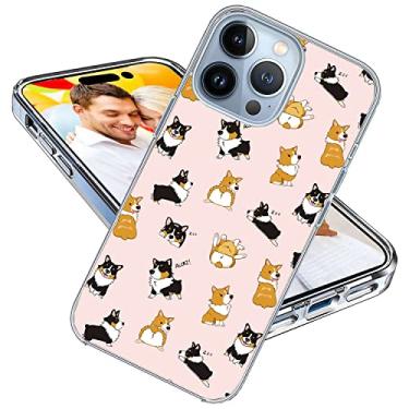 Imagem de ARTIOSIT Capa para iPhone 14 Pro Max para meninas mulheres homens, à prova de choque, fina, fina, macia, TPU transparente, capa protetora para celular com design para iPhone 14 ProMax 6,7, desenho