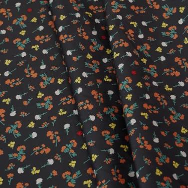 Imagem de Tecido de algodão puro de densidade Hign de The Yard, tecido de algodão fabricado no Japão, adequado para vestidos da moda, camisas, saias, acolchoado e artesanato (8 jardas, estampado floral de fundo