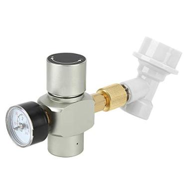 Imagem de Regulador de CO2 Carregador de gás Desconecte a alta precisão 0 60psi Faixa de pressão Material de cobre de alumínio durável para fabricação de cerveja caseira
