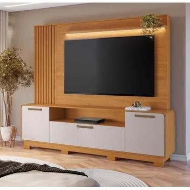 Imagem de Home Apego Para Tv Até 65" JCM Móveis - Cinamomo/Off - JCM Movelaria