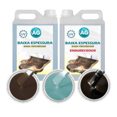 Imagem de Resina Baixa Espessura 5KG + 3 Cores Sólidas - Resinas ag